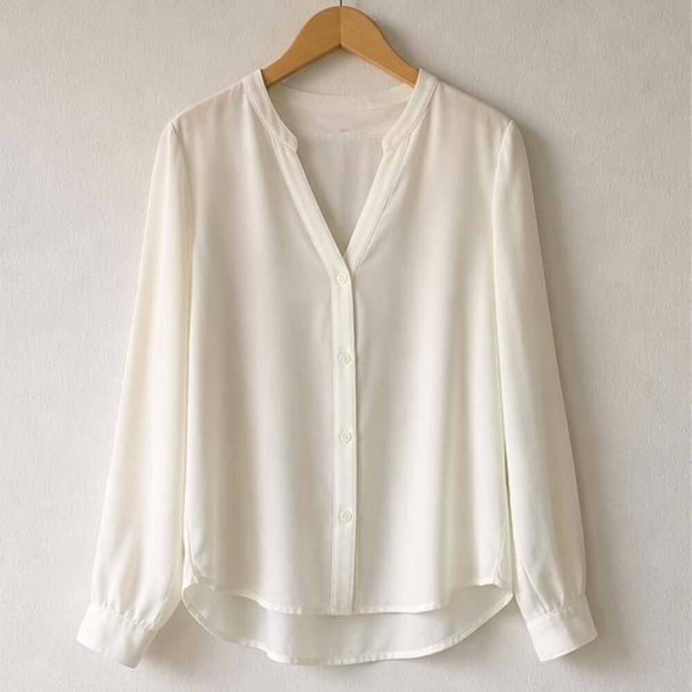 Ivory Button Blouse